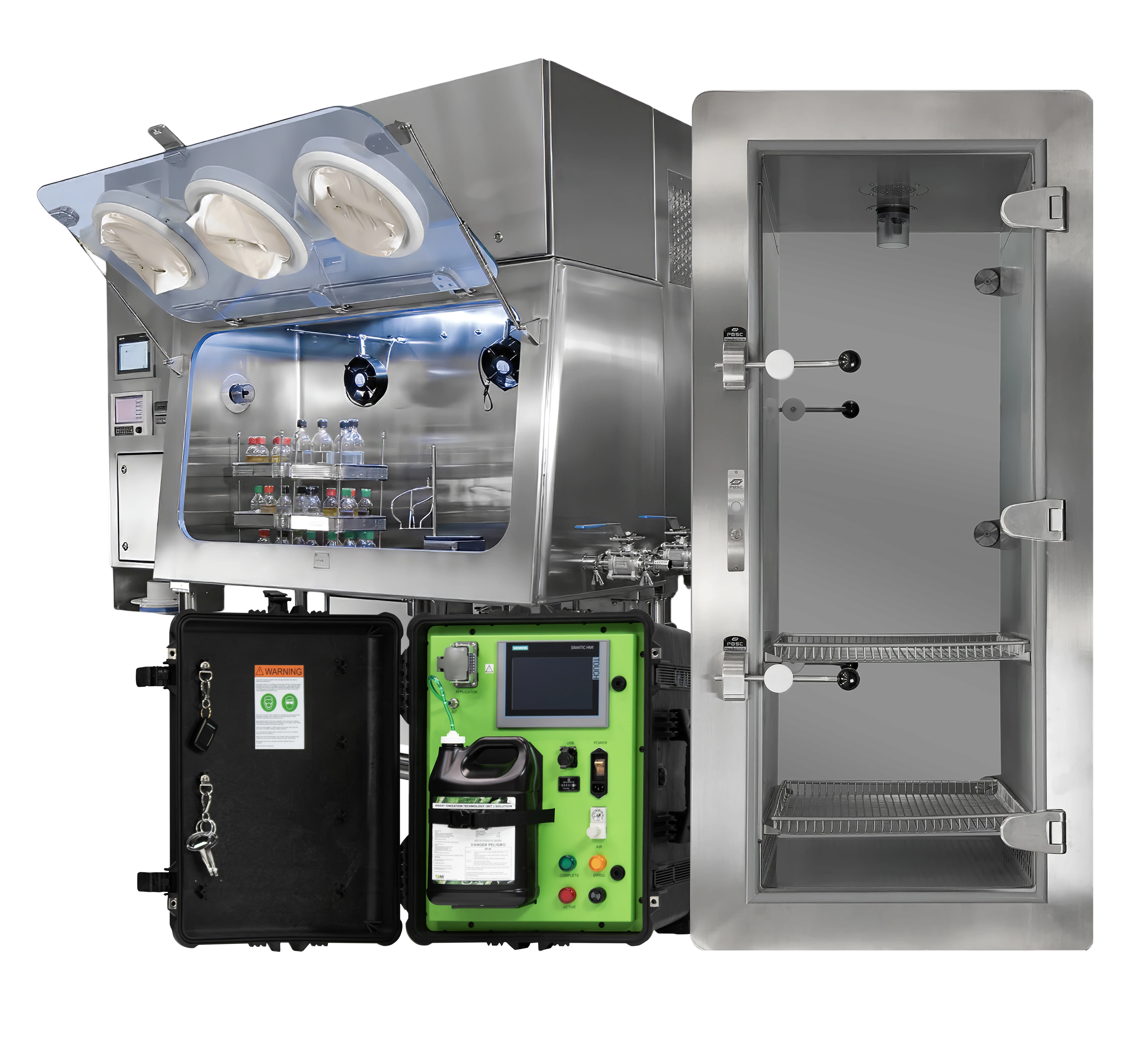 SteraMist iHP Integration Suite for enclosures, isolators, RABS